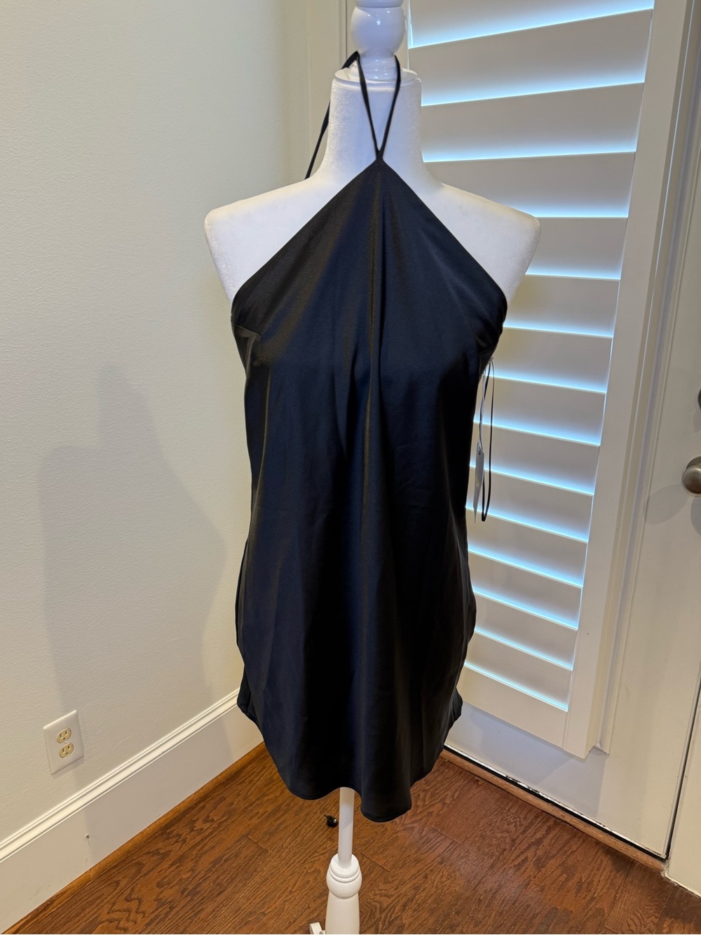 Show Me Your MuMu Black Halter Mini Dress - Sleek Evening Halter